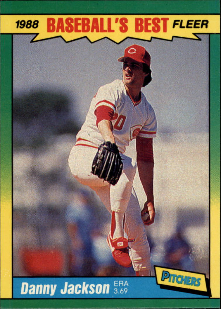 1988 Fleer Sluggers/Pitchers Baseball Cards    021      Danny Jackson